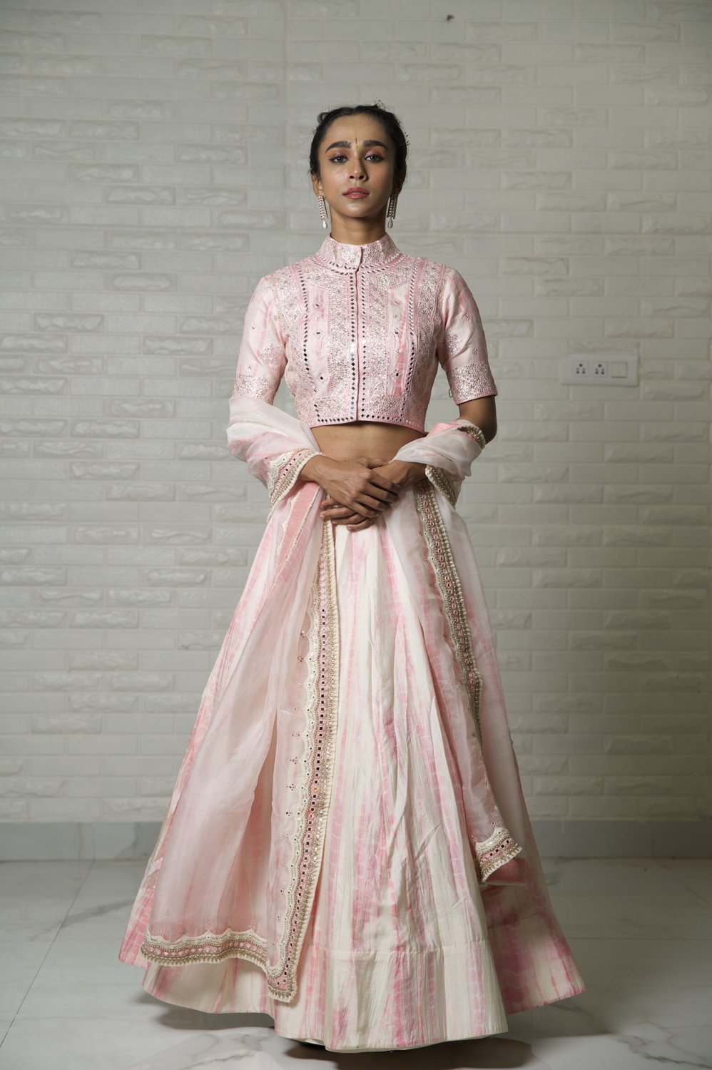 Blush Pink Abhla Lehenga Set