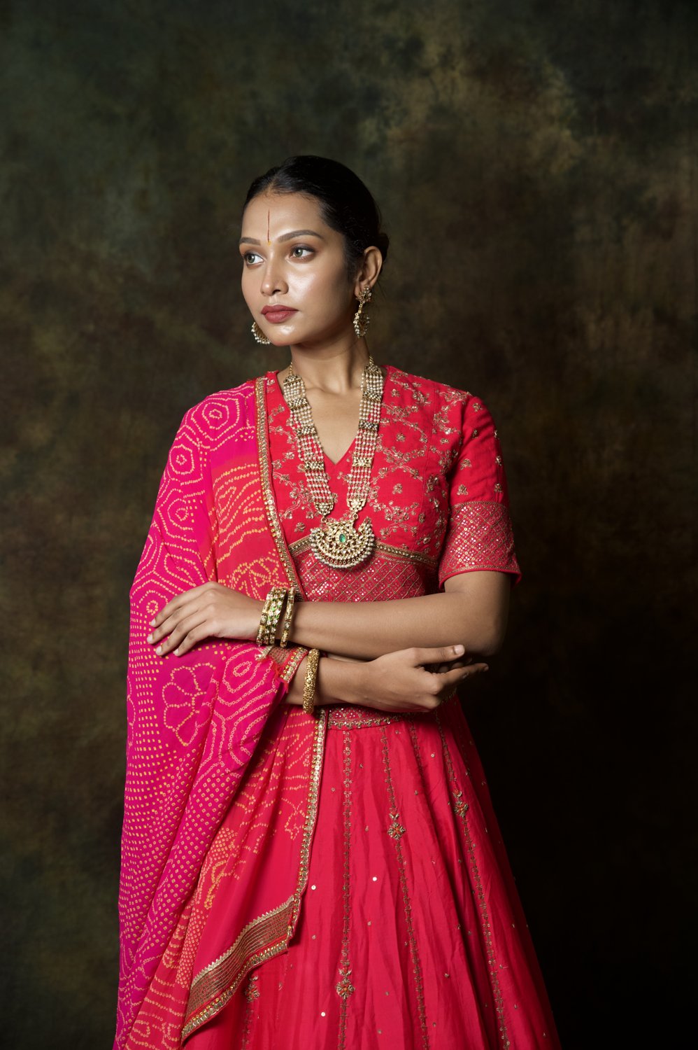 Rani Pink Zardosi Lehenga