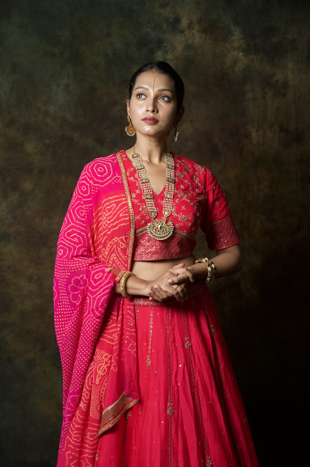 Rani Pink Zardosi Lehenga